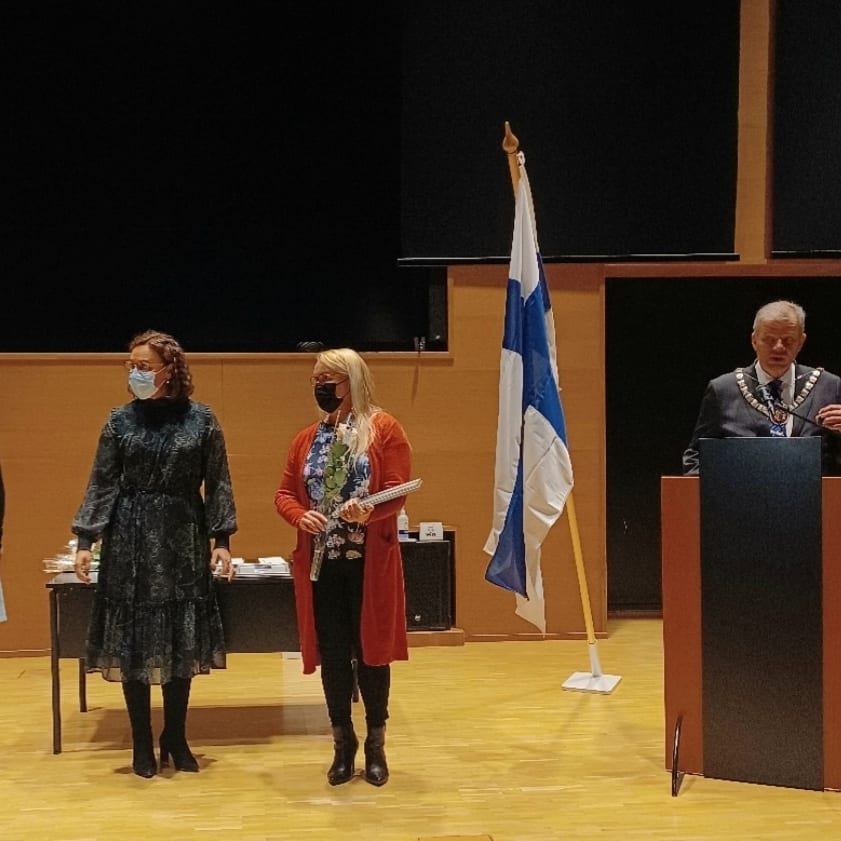 Sari Hukkaselle Kaarina-mitalli